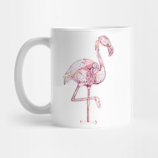 Pink Flamingo  Zentangle Abstract Mug